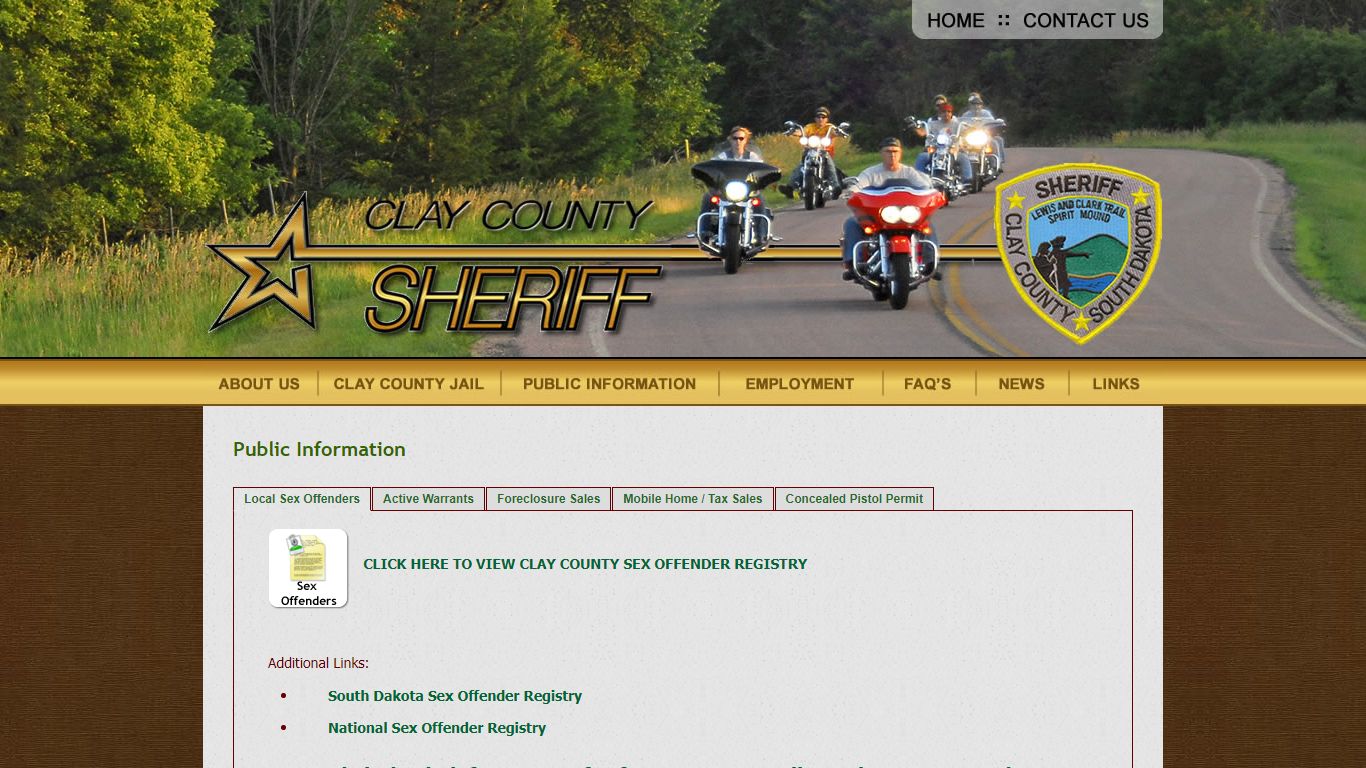 Clay County Sheriff - Vermillion, SD